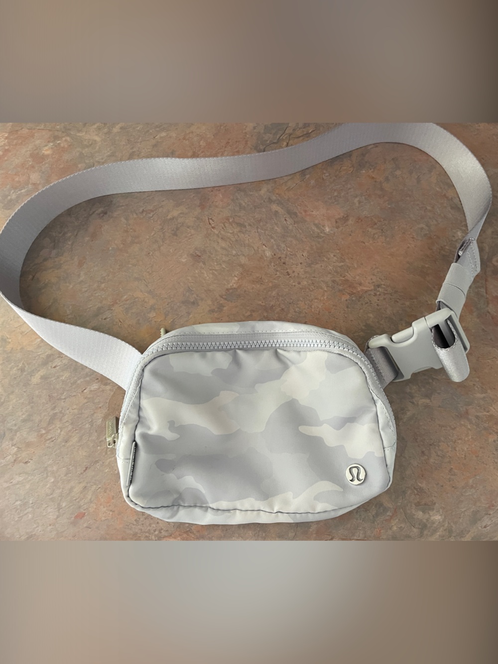 lululemon athletica Light Gray Camo Belt Bag